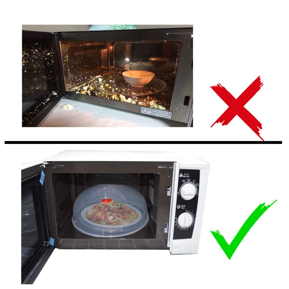 Layron 11.5-inch cover protects larger dishes like plates and bowls.