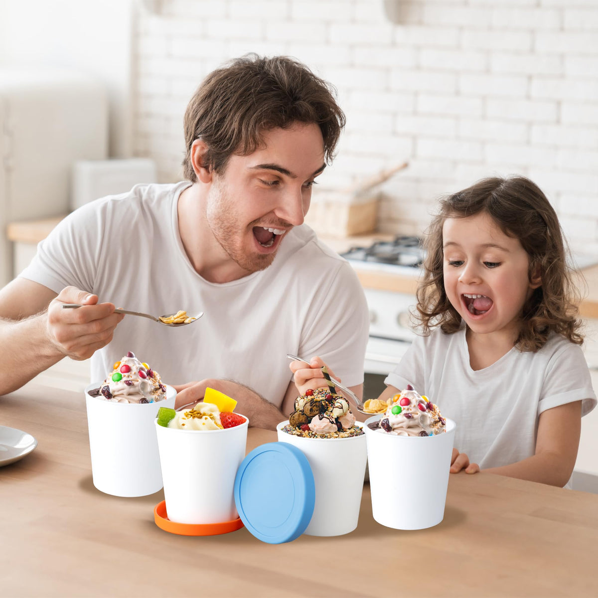 LayYun silicone lids seal airtight to keep flavors fresh.
