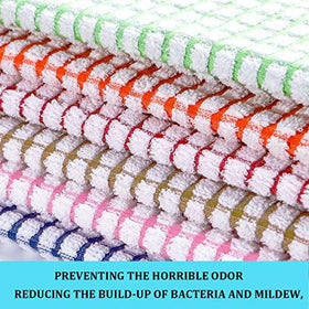 LAZI blue plaid towel: highly absorbent for spills and drying