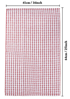 LAZI green plaid towel: durable and plush for daily kitchen tasks