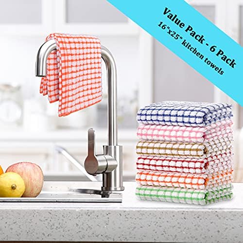 LAZI navy blue plaid towel: anti scratch protection for silverware