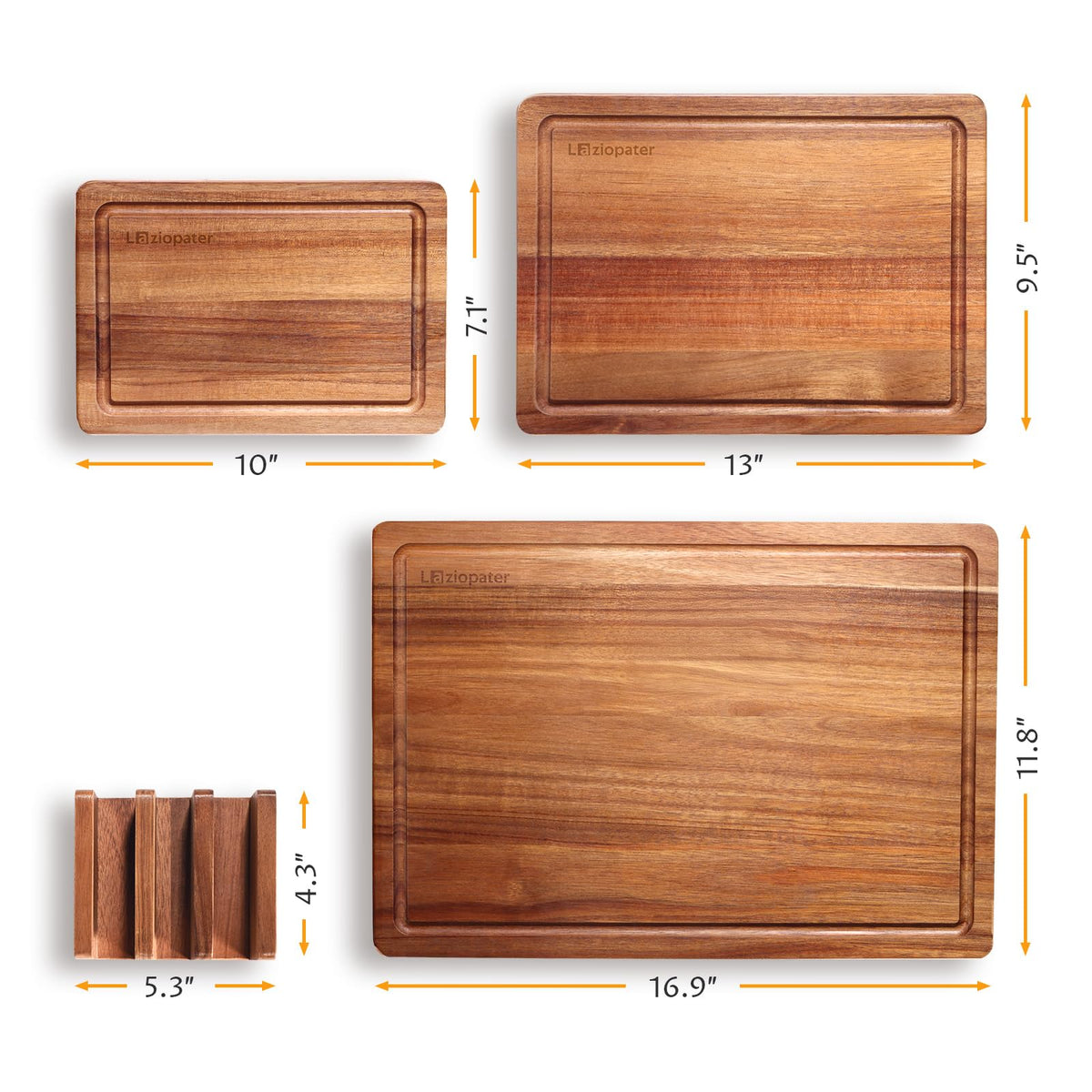 Large acacia board ideal for roasting, carving, and meat prep