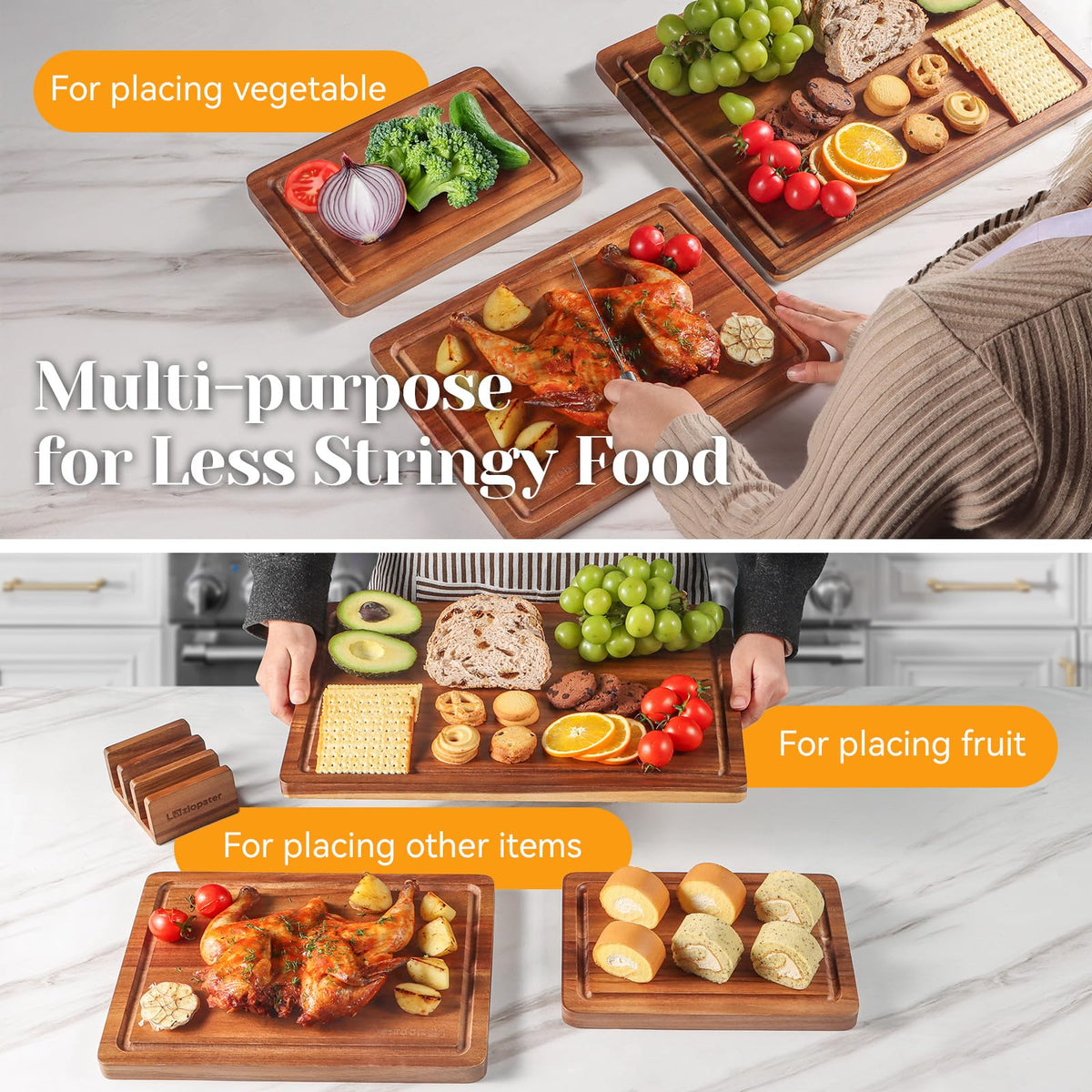 Integrated storage rack keeps boards dry and organized