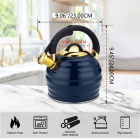 One-hand trigger pour shown on Lazneyru tea kettle