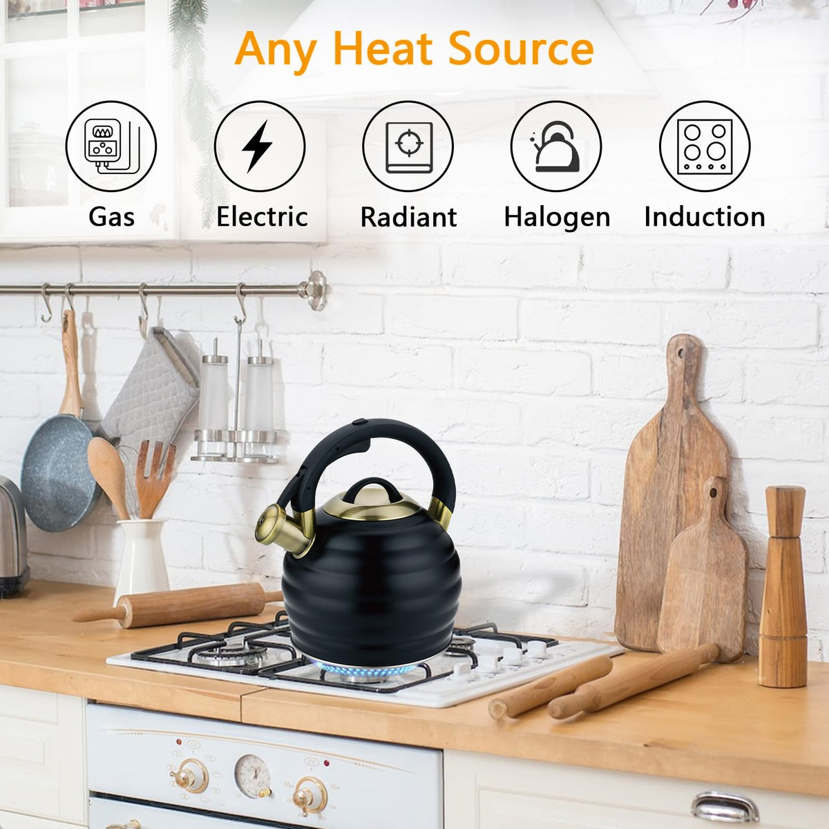 Lazneyru kettle bottom base shows five-layer construction for even heating.