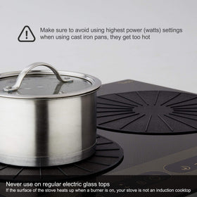 Edge detail of Lazy K mat emphasizing heat resistance up to 480F
