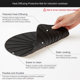Heat diffusion layer of Lazy K mat highlights durable construction