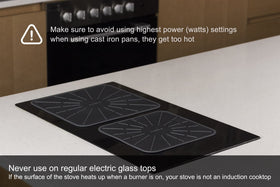 Lazy K mat is oven and microwave safe for versatile kitchen use.