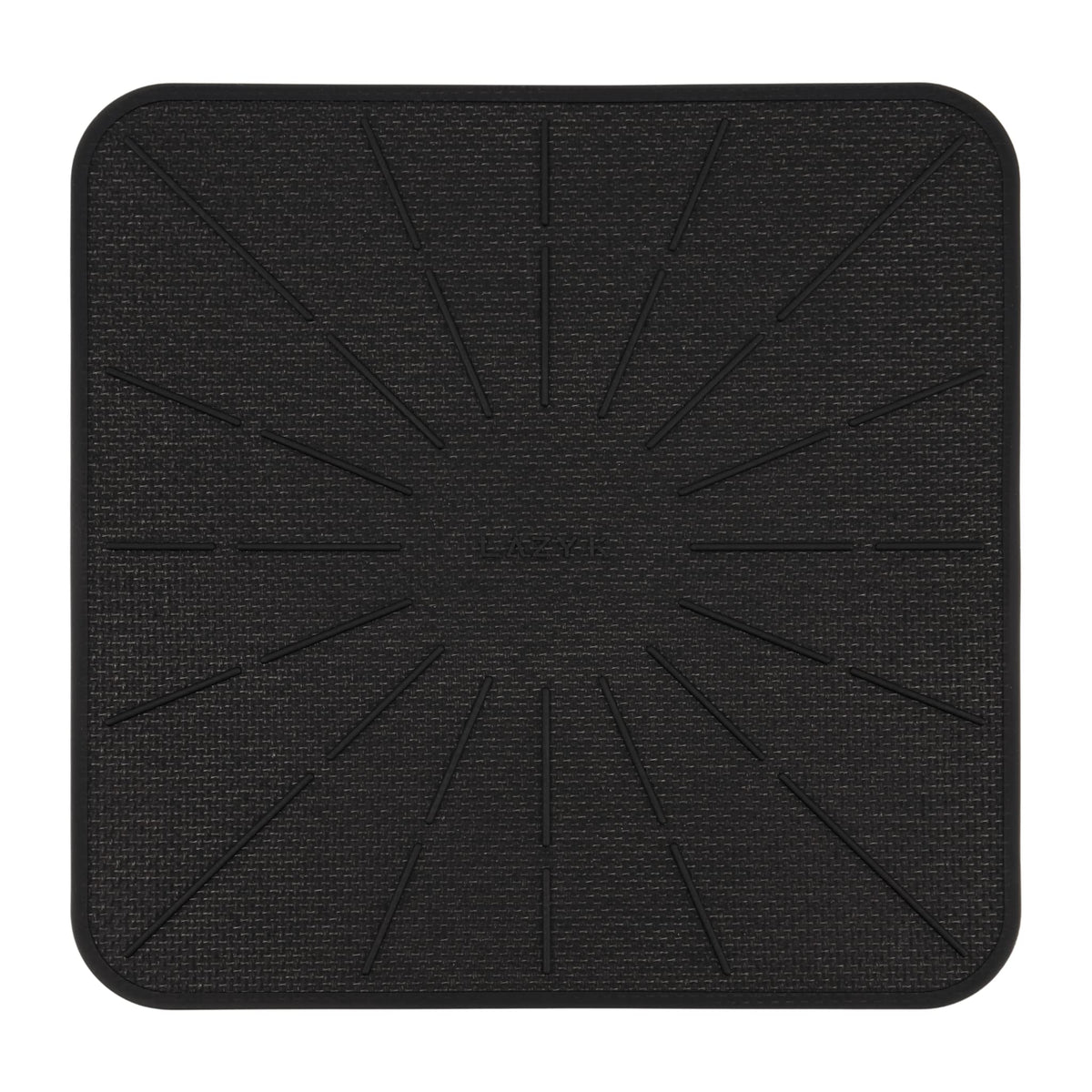 Lazy K induction mat top view protects cookware bases and countertops from scratches.