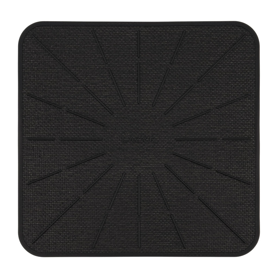 Lazy K induction mat top view protects cookware bases and countertops from scratches.