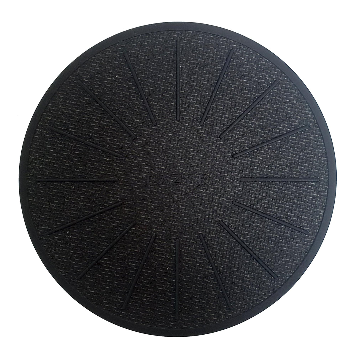 Lazy K induction mat top view highlighting the non-slip surface for secure pots