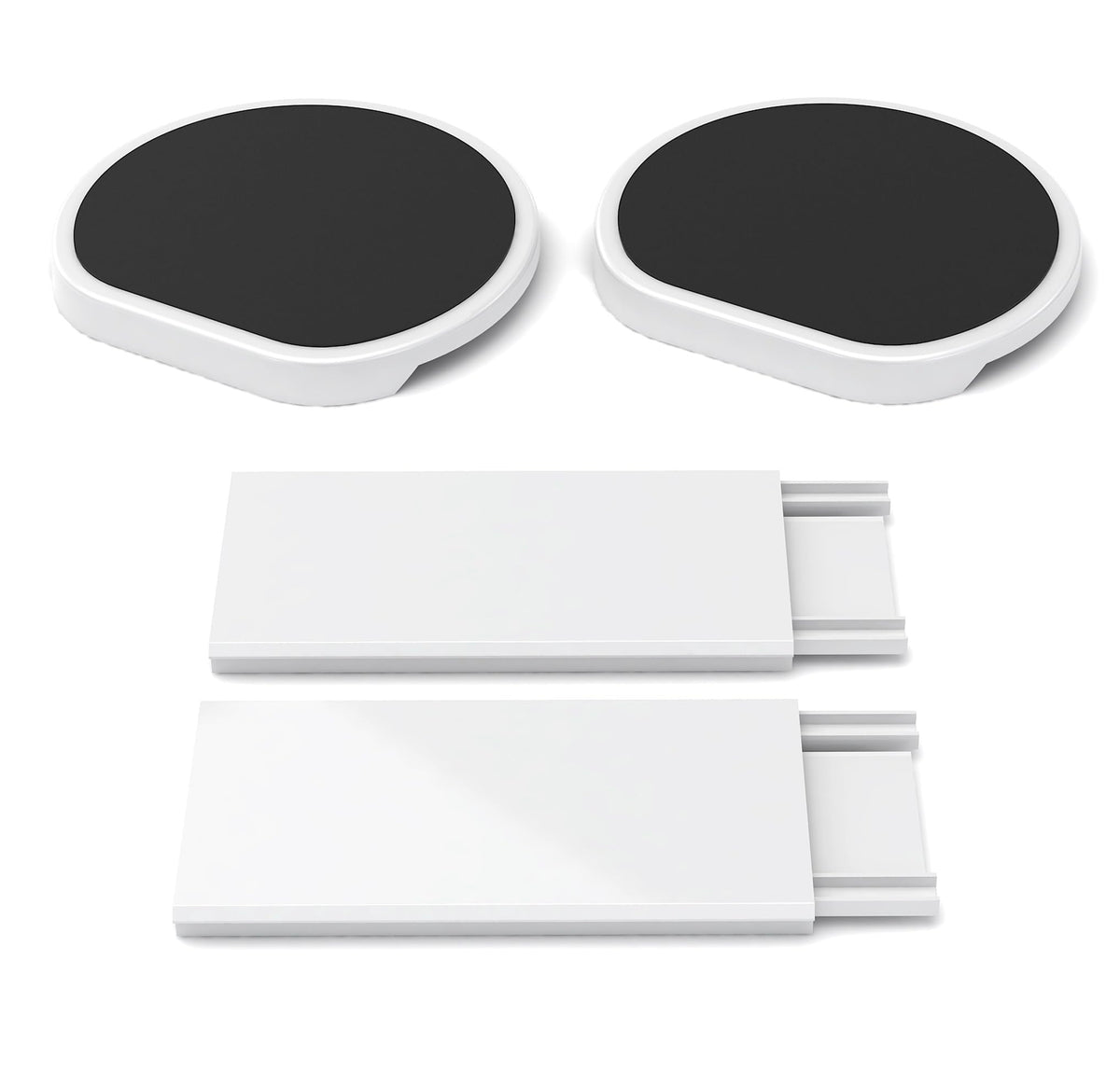 The Lazy Susan Revolution expansion dark gray straight track 1 enables smooth rotation.