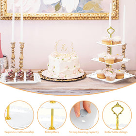 Lazycorner baby shower dessert table helps organize treats beautifully