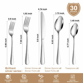 Lazycorner dinner knife stainless steel showing sturdy blade and reliable everyday use.