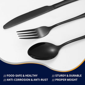 Lazycorner mirror-polished silverware adds modern shine to any table setting.