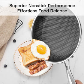 Lazycorner 12-inch non-stick pan dishwasher-safe feature promises easy cleaning after cooking