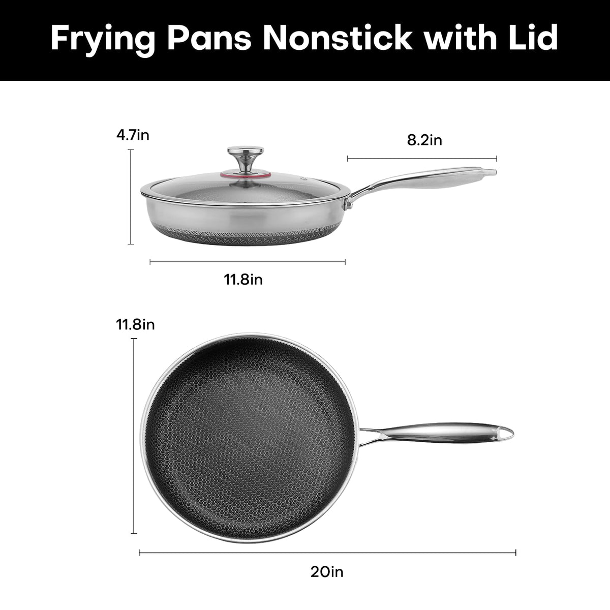 Lazycorner 12-inch pan in action on stove showcases practical everyday cooking flexibility