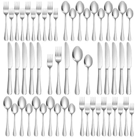 Lazycorner 50-piece dinner knife gleams with durable stainless steel for daily use.