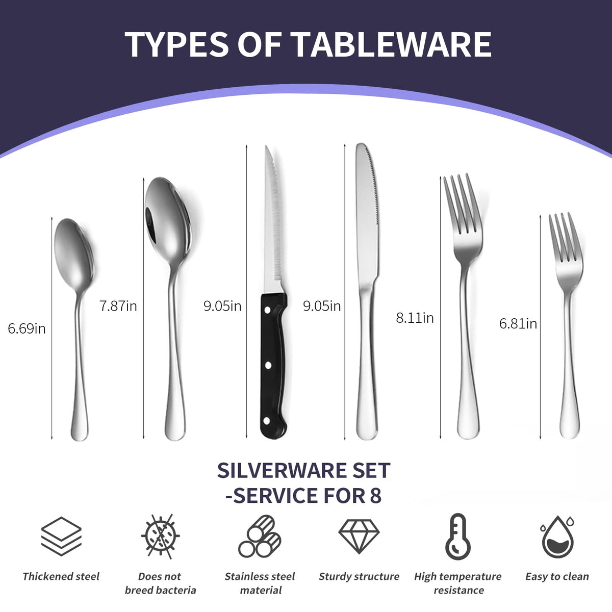 Lazycorner silverware set with dining forks and spoons arranged for a stylish table.