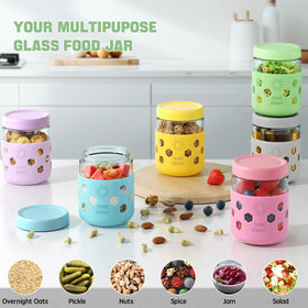 Lazyshine chia pudding jar perfect for layered desserts and snack planning