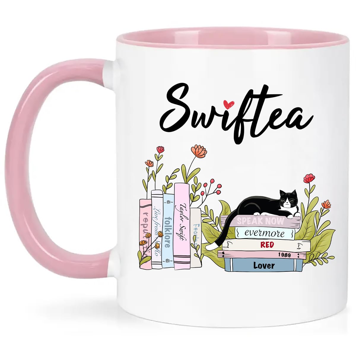 Lbanasd Swiftea mug front view with double-sided design for singer fans and gifts