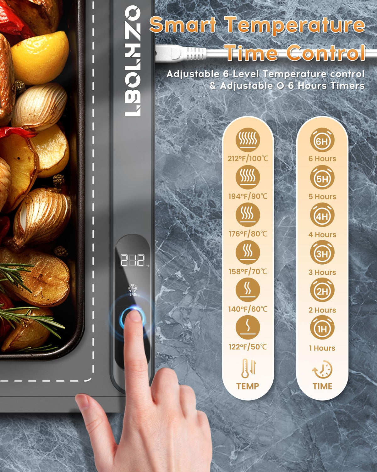 LBOLHZO food-grade silicone material for safe food warming