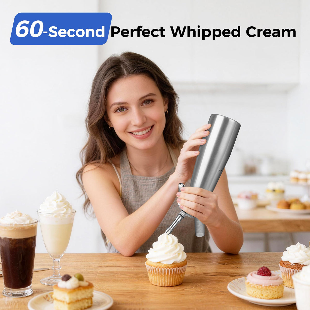 lbsddd whipped cream dispenser cleaning brush included for quick cleanup