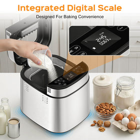 LCKSMAL bread maker control panel for easy program selection