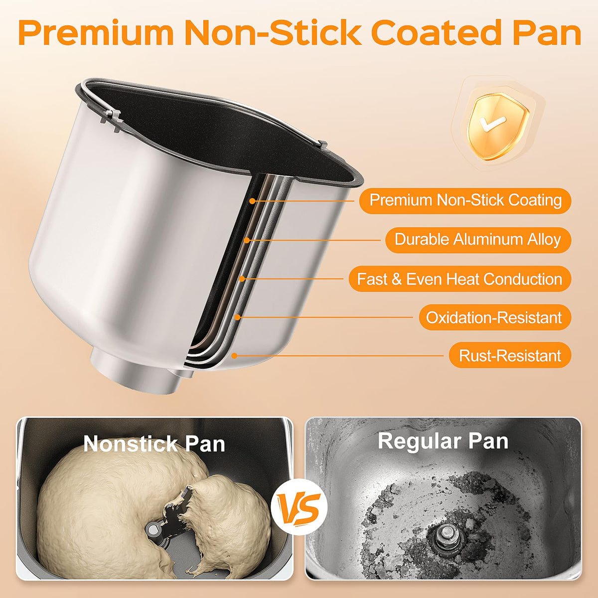 LCKSMAL keep-warm feature preserves bread warmth after baking