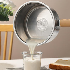 LCYHOMIEE seamless stainless steel pot for versatile cooking.