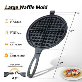 LD HuYY waffle maker shows even heat distribution for consistent texture