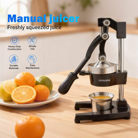 Ldiaopg hand citrus press showing ergonomic lever for easy squeezing