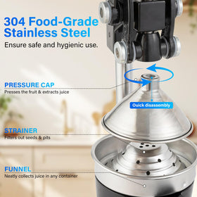 Ldiaopg removable pressing head enables quick, easy cleanup
