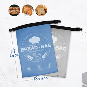 LDJRCP Beeswax Bread Bag blue-grey durable material supports long-lasting freshness