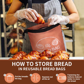LDJRCP eco-friendly bread bag packaging, reduces plastic waste.
