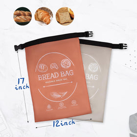 LDJRCP bread bag in freezer storage, freezer-safe for longer storage.
