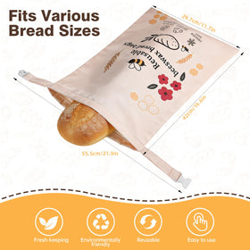 LDJRCP beeswax lining keeps bread moist and soft