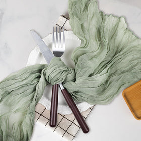 Le courant baby shower table runner provides versatile, stylish backdrop.