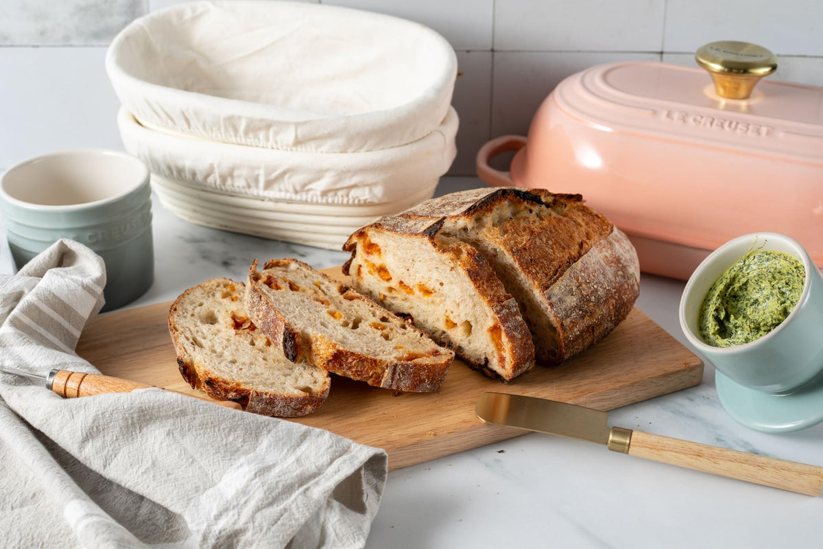 Le Creuset butter crock vibrant glaze resists chips and stains