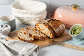 Le Creuset butter crock vibrant glaze resists chips and stains