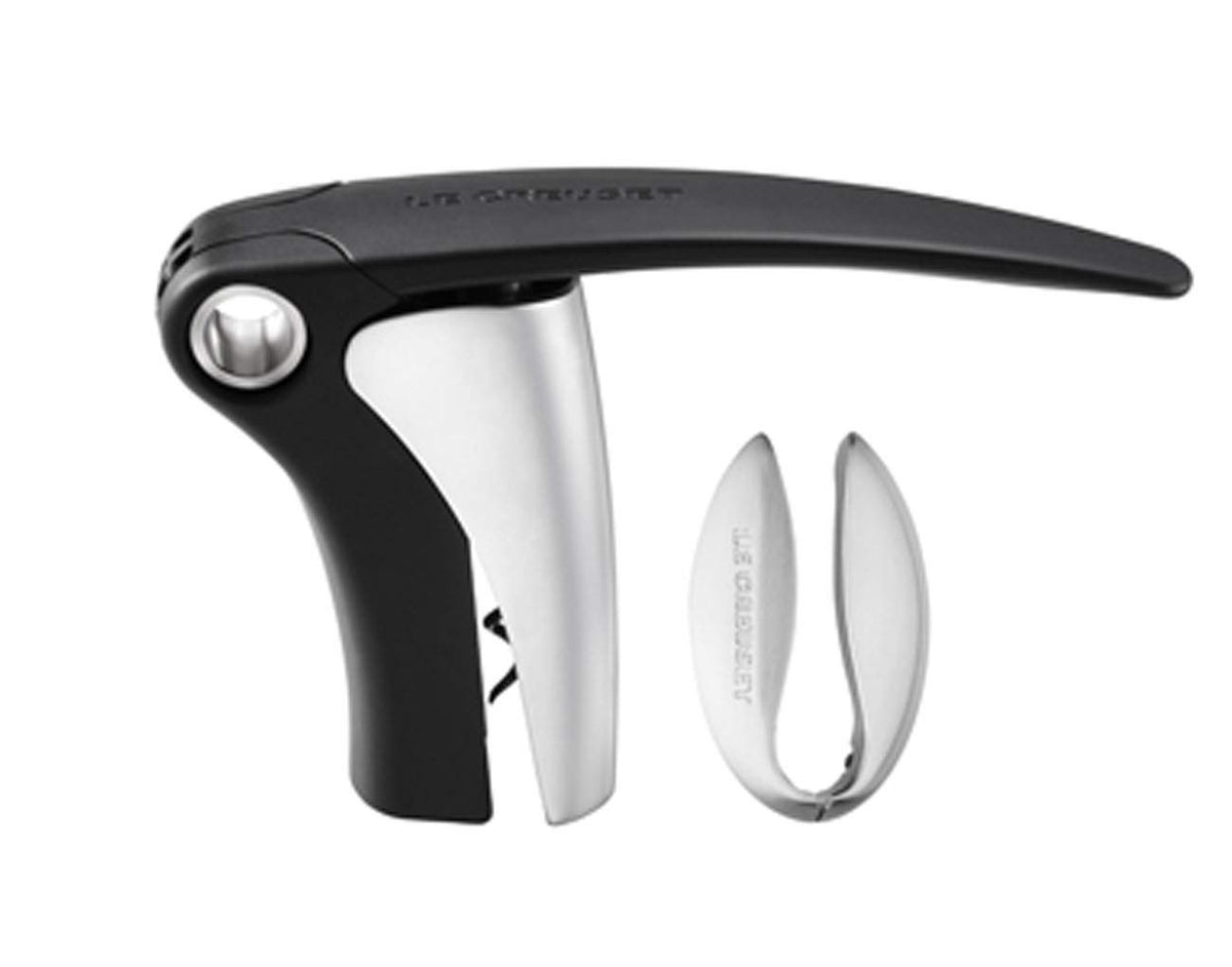 Le Creuset foil cutter Black Nickel compact dimensions shown