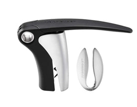 Le Creuset foil cutter Black Nickel compact dimensions shown