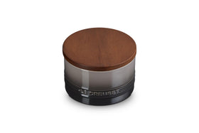 Le Creuset Signature salt cellar front view highlights airtight storage and easy access