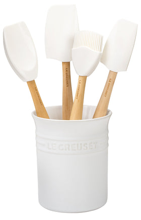 Le Creuset silicone craft series stoneware crock for easy tool storage