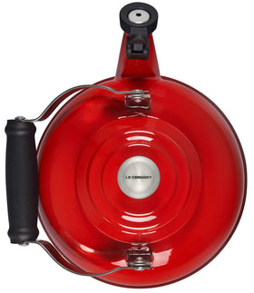 Le Creuset whistle and spout in cerise finish signals boil clearly