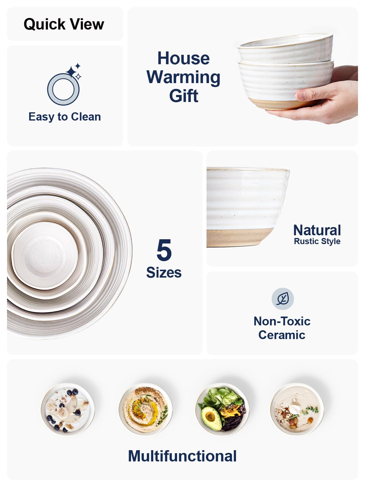 LE TAUCI bowls are chip-resistant and dishwasher safe for busy kitchens.
