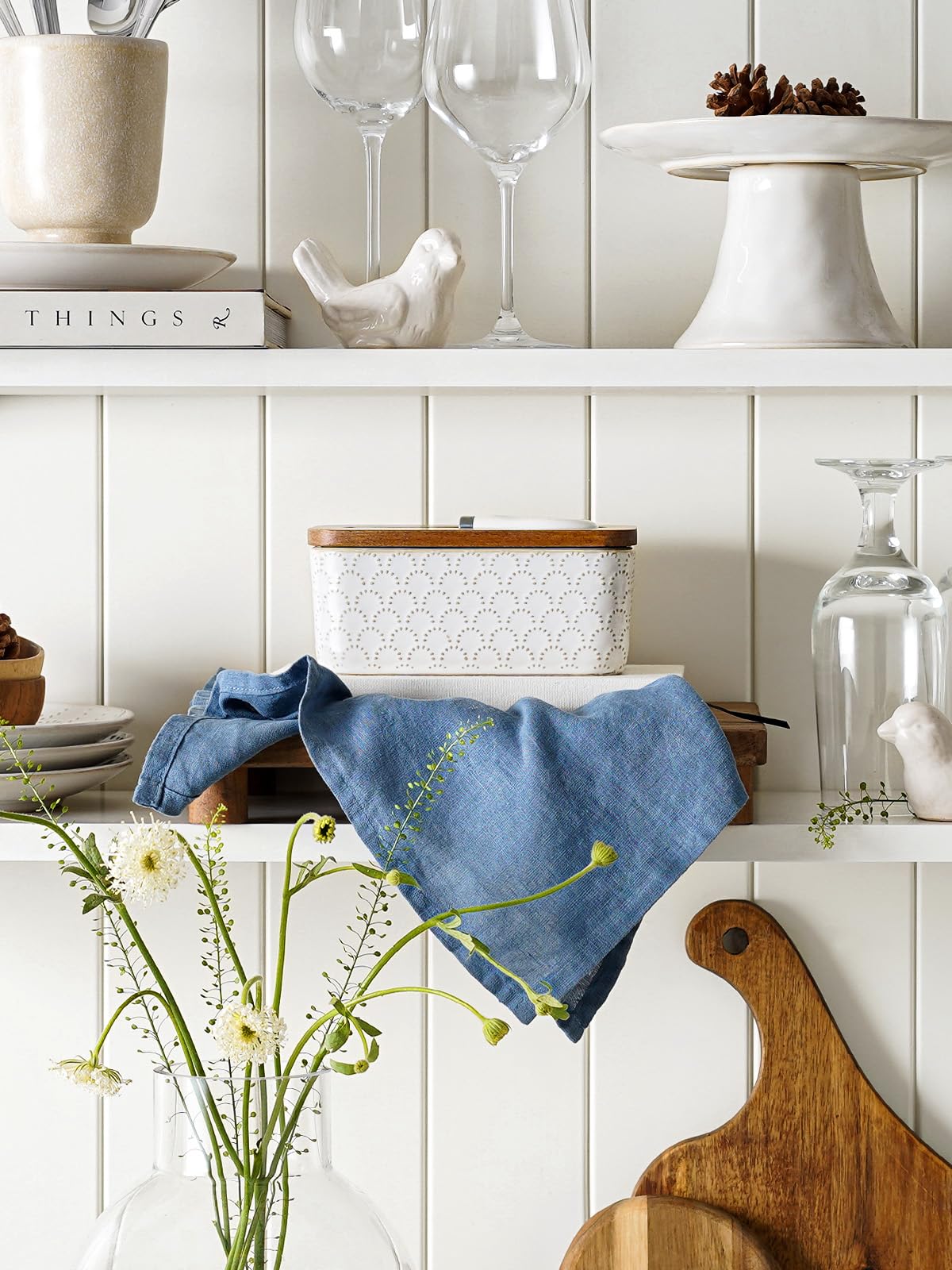 LE TAUCI butter dish glaze withstands fridge use and easy cleaning.