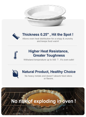 LE TAUCI ceramic pan in oven-safe design works for pies and quiches.