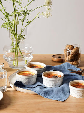 LE TAUCI ceramic ramekins withstand oven to freezer transitions for versatile cooking