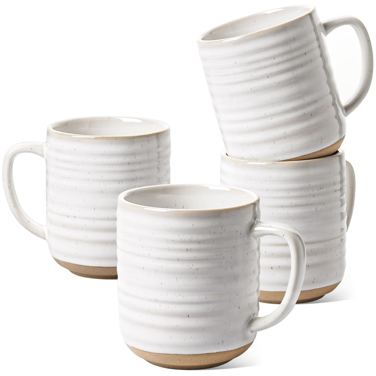 LE TAUCI 12oz Arctic White mug front view for everyday coffee